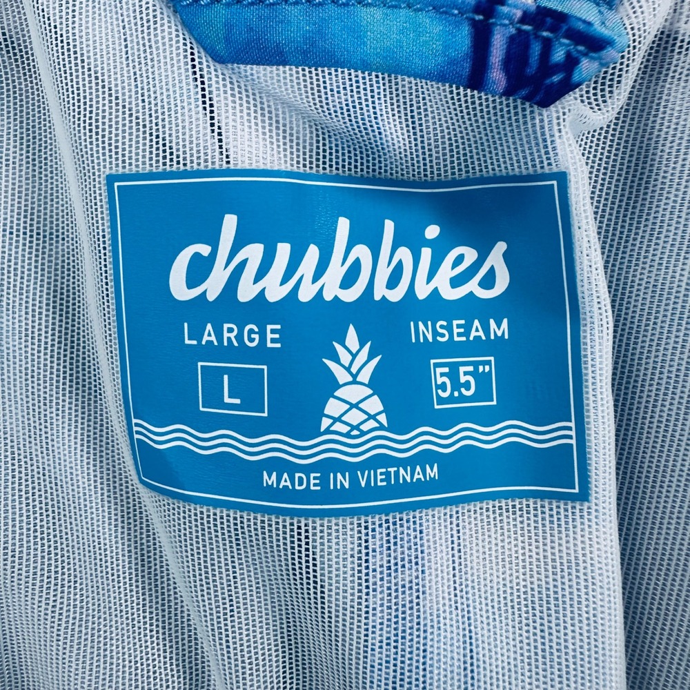 Chubbies Mens XL 5.5" Mesh Lined She's Got A Ticket To Tides Classic Swim Trunks - Picture 4 of 14